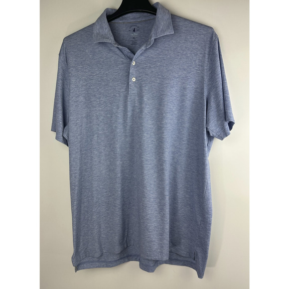 Johnnie-O Top Shelf Polo Shirt Maddox Blue Stretch Performance UPF Golf Men's XL - Picture 2 of 8